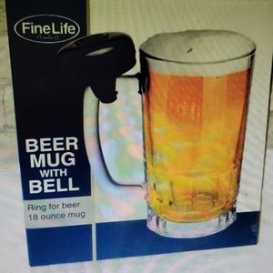 Beer Mug with Bell - Clear